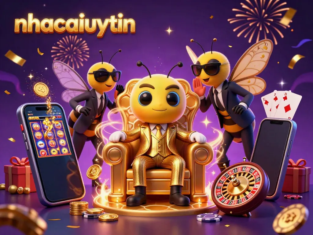 Engage in thrilling moments with nhacaiuytin's 3D casino scene featuring vibrant gameplay and dynamic characters.